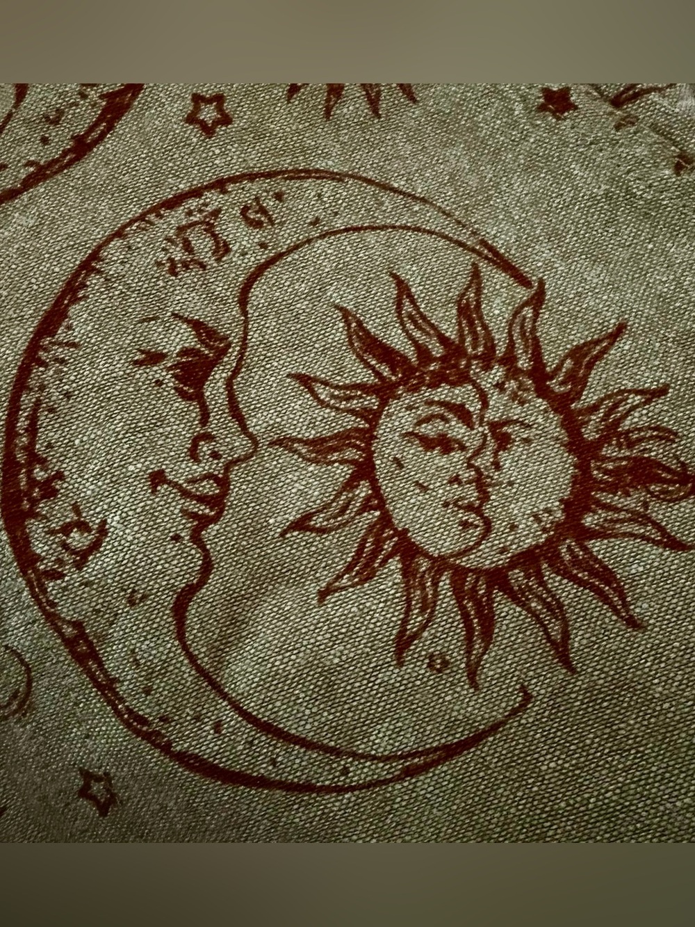 Boho Sun & Moon Beige Print Jumper - Medium - Picture 5 of 6